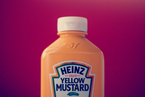 yellow bottle of mustard