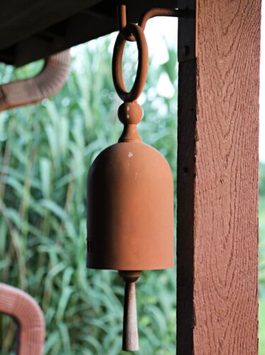 dinner bell on porch