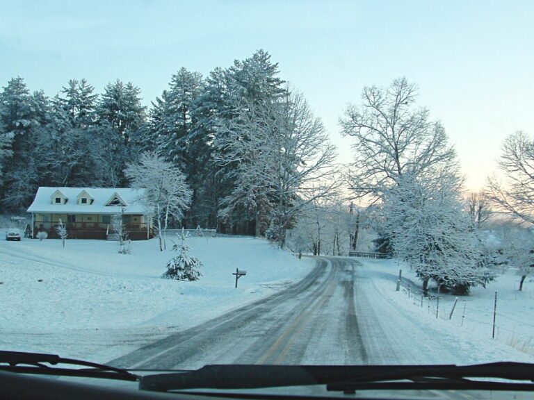 snow covered highway