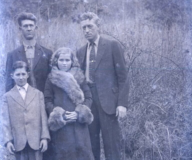 historic photo by gid laney two men a boy and girl