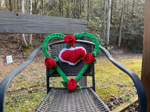 green heart shaped valentine