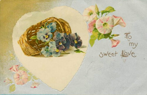 old post card about sweetheart