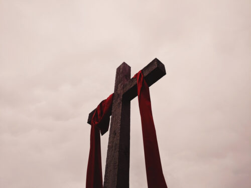 cross against sky