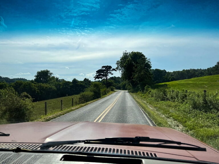Mountain view from Truck Window