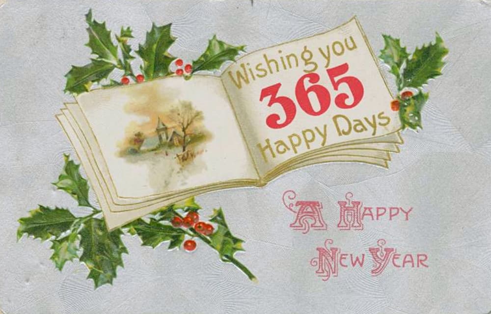 Old New Year's Postcard