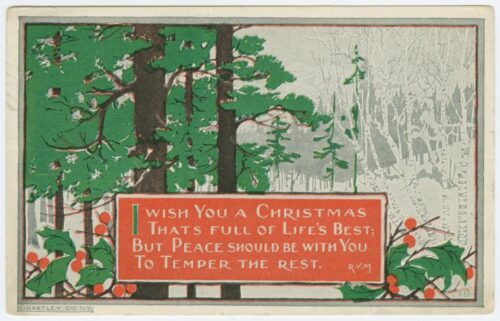 Christmas Wishes postcard