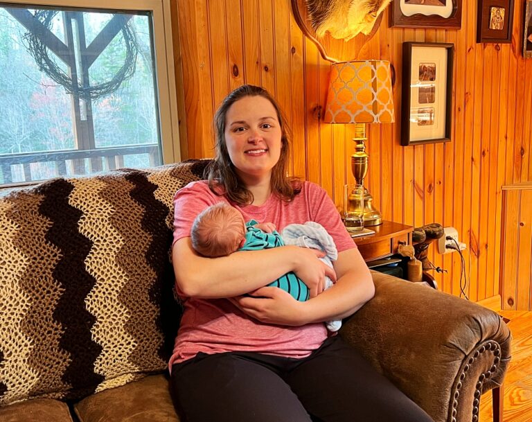 Chitter with baby