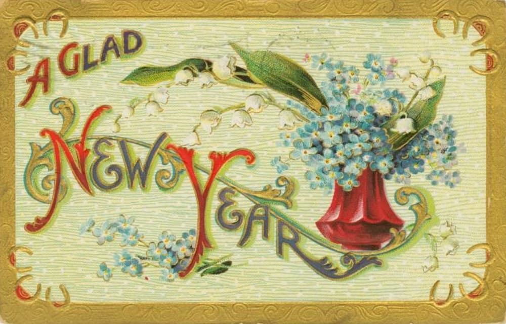 Old New Years Postcard
