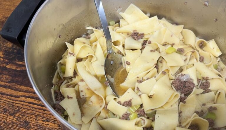 pot of noodle soup