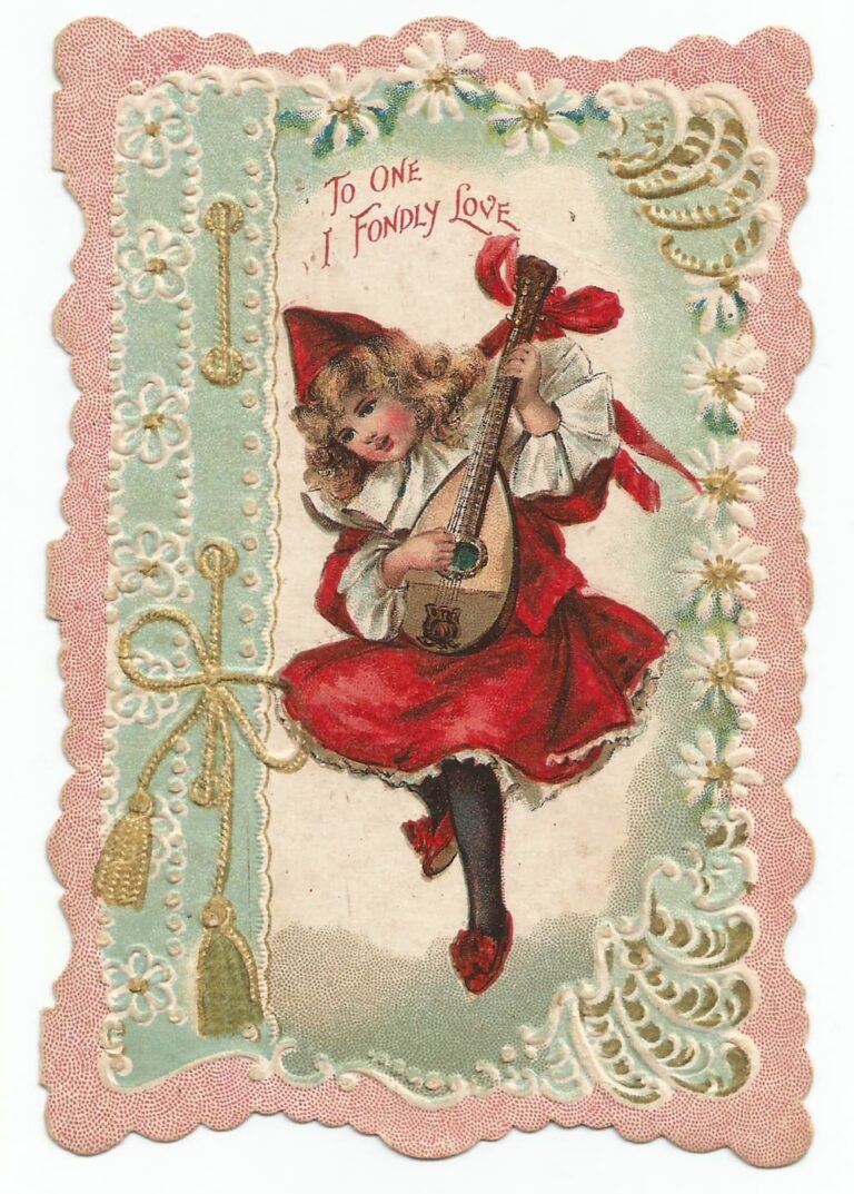 Old valentines card