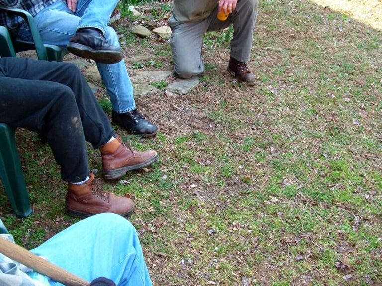 people sitting in yard