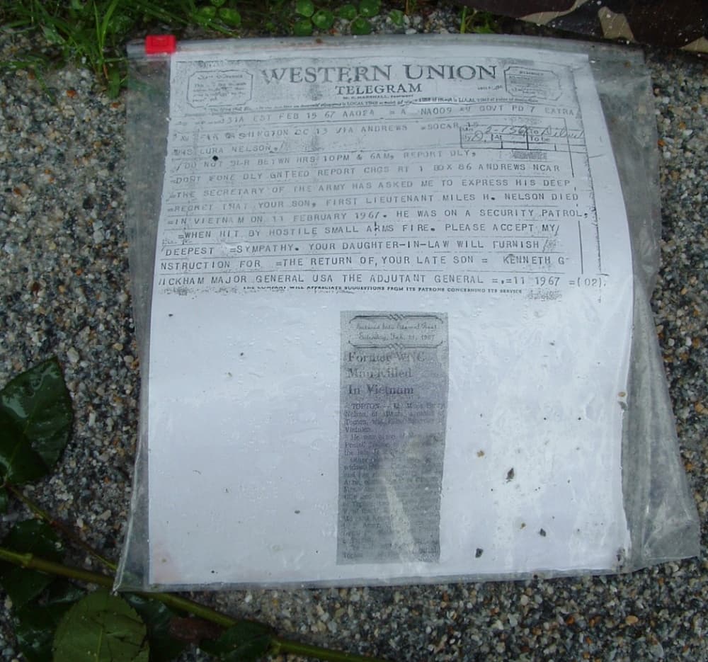 Telegram Death Notice
