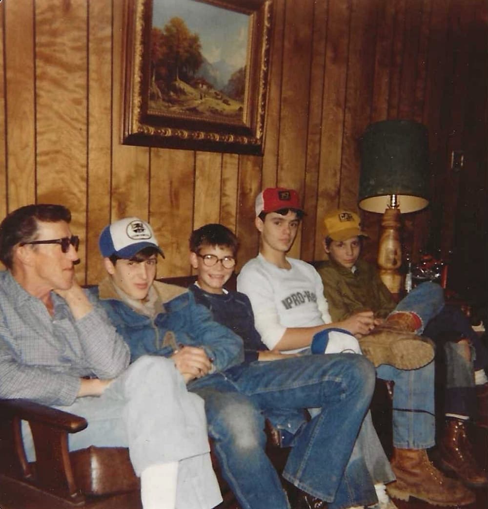 boys sitting on couch