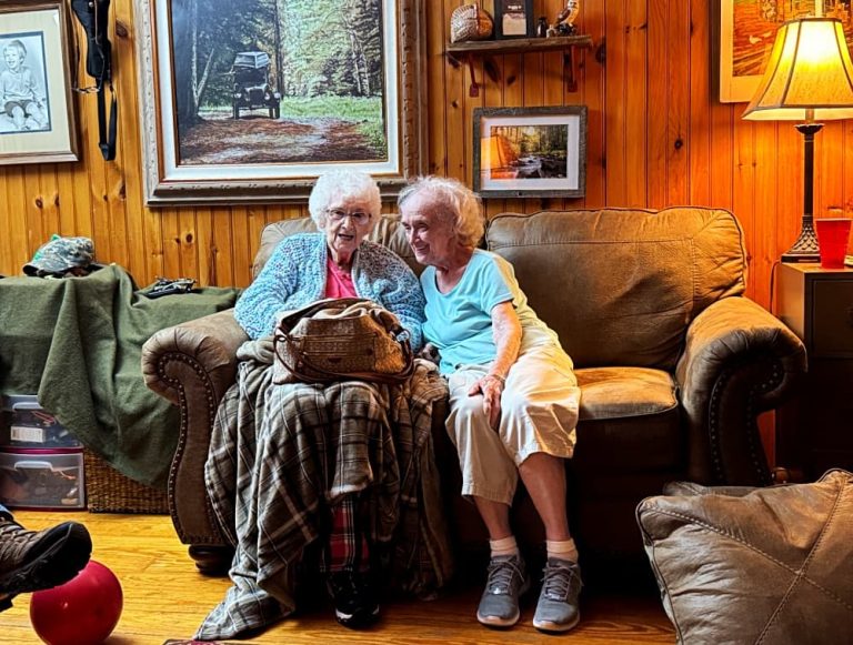 2 elderly women