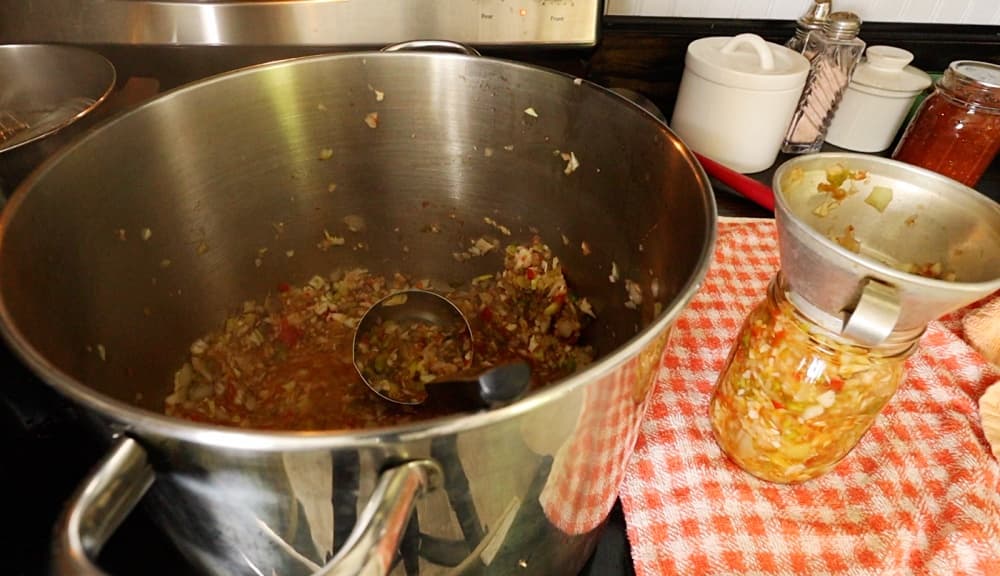 processing cucumber relish