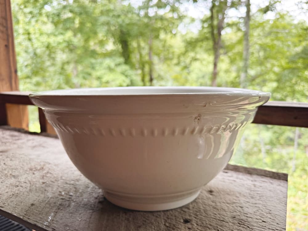 white bowl