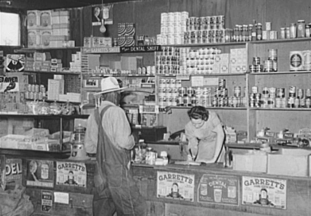 country store shelves