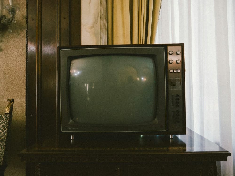 vintage tv set