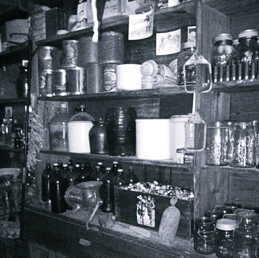 shelves in country store