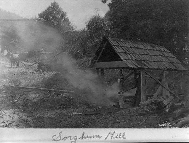 old photo of cane mill