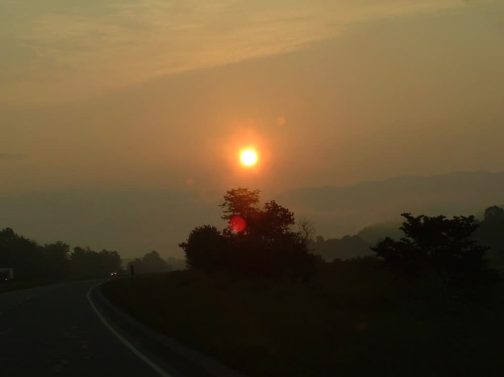 sunrise in Andrews NC