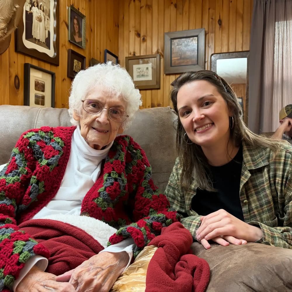 grandmother and granddaughter