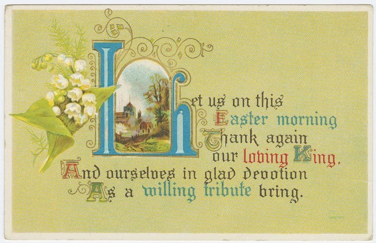 vintage easter postcard
