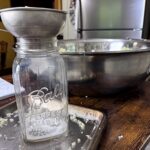 making kraut in jar