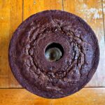 pound cake just out of oven