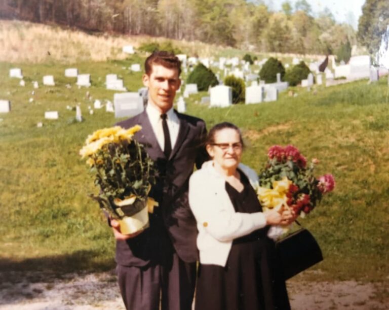 son and mother