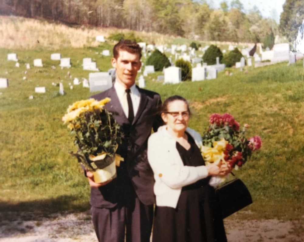 son and mother