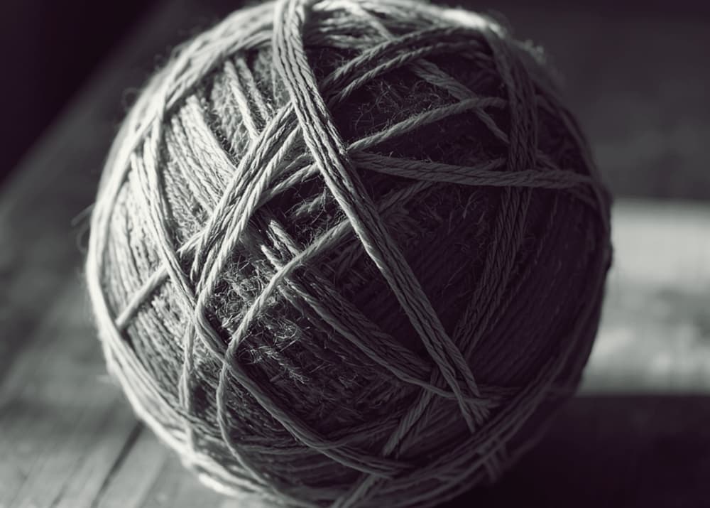 ball made of yarn