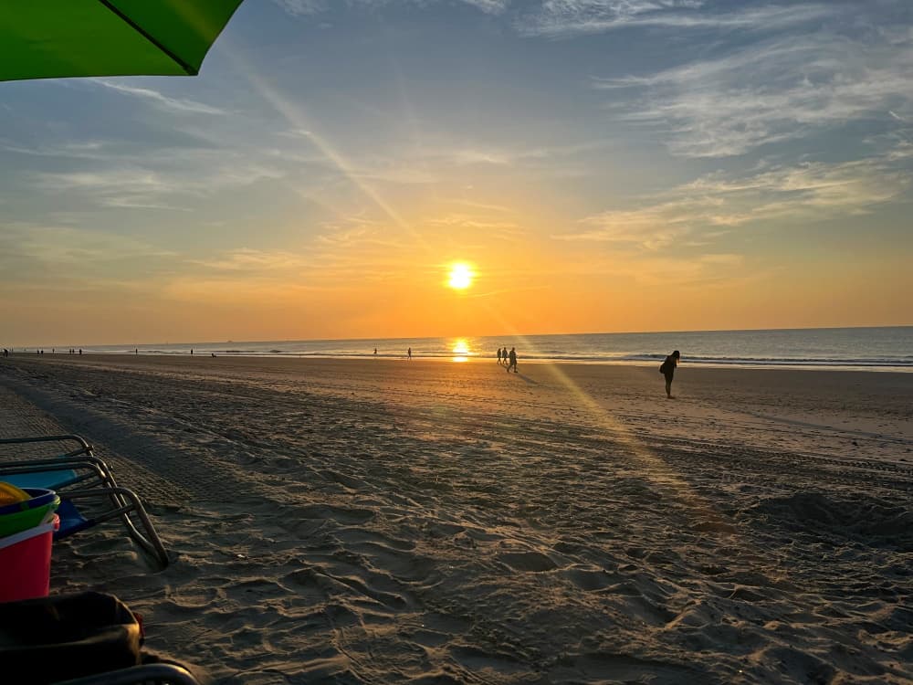 sunrise on the beach