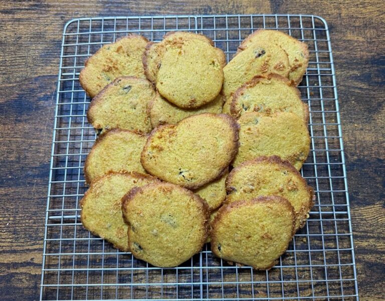 cookies on baking rack