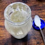 quart jar of dressing
